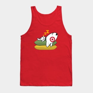 Sleeping Bullseye Dog Team Member Tank Top